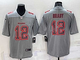 Men's Tampa Bay Buccaneers #12 Tom Brady Grey Atmosphere Fashion Vapor Untouchable Stitched Limited Jersey,baseball caps,new era cap wholesale,wholesale hats